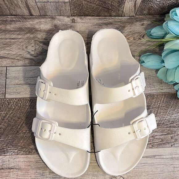 Women's White Sandals - Picture 2 of 2